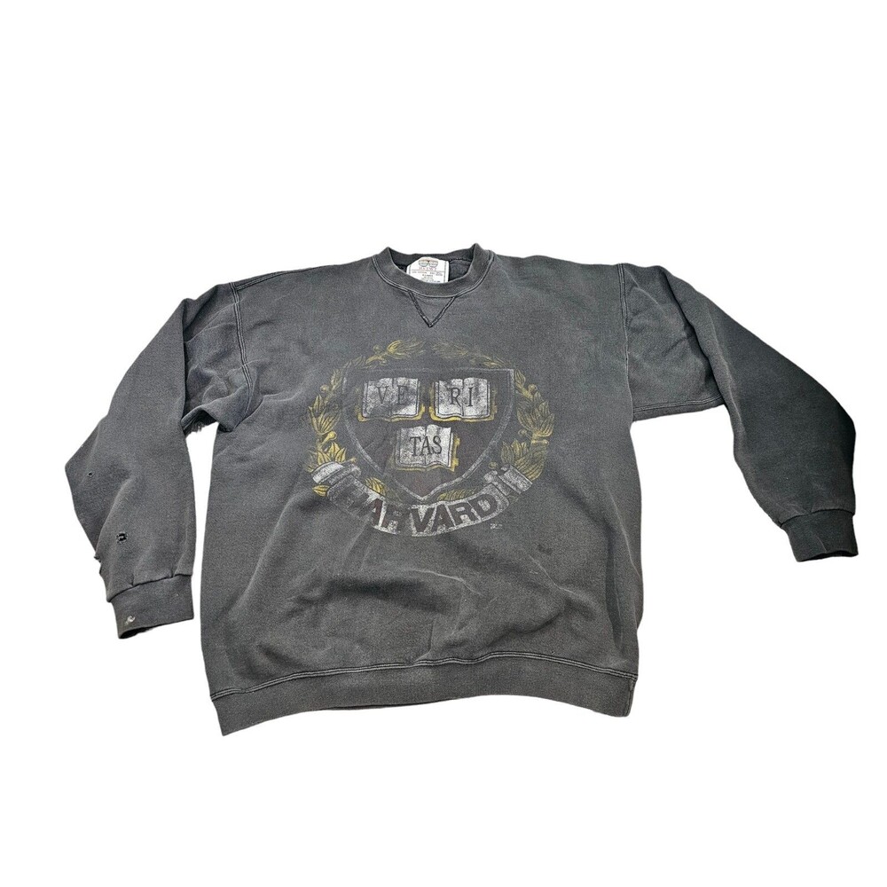 Vintage Harvard University Sweatshirt Size XL HVYWT 20/20 Gray